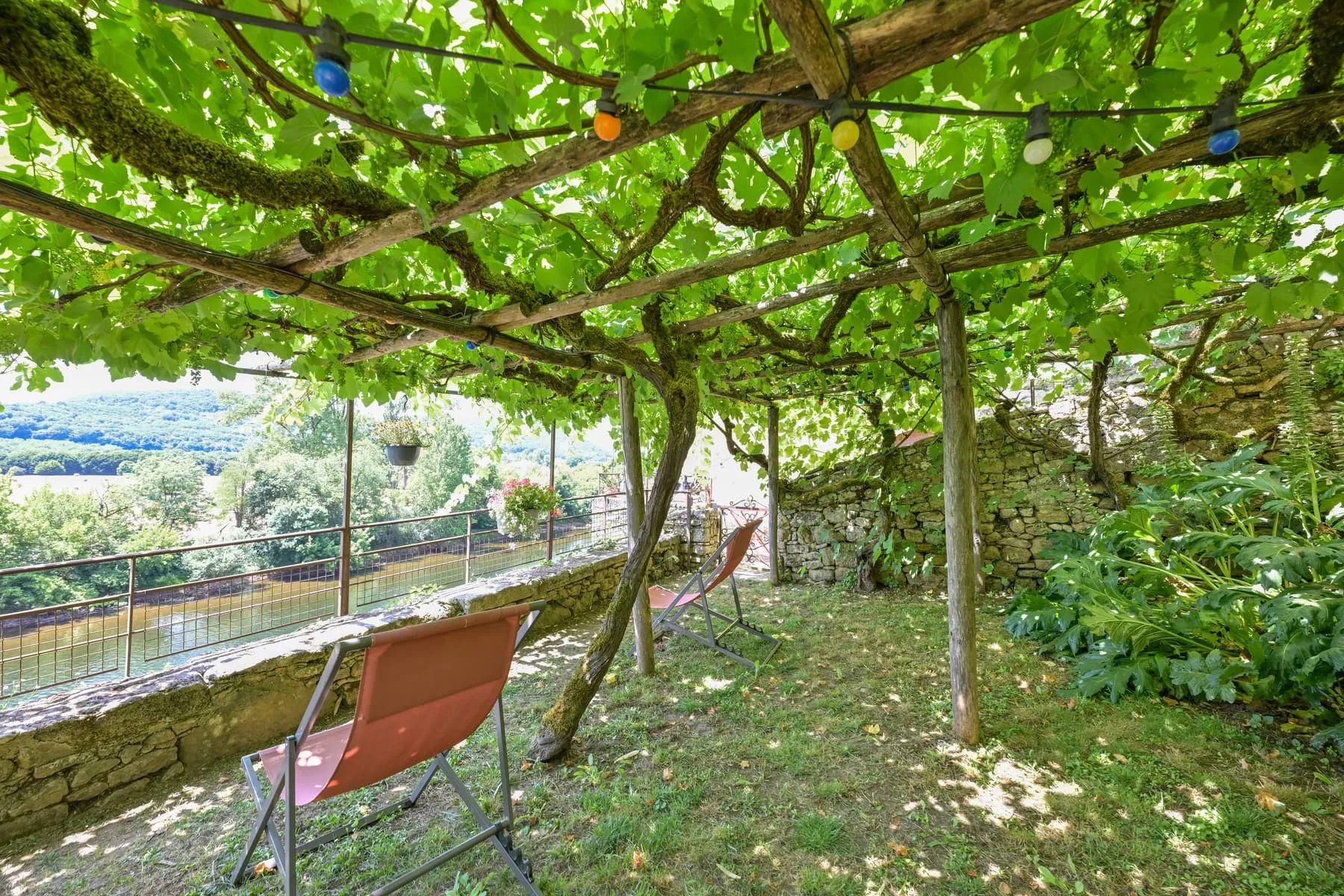 Le jardin au-dessus de la Dordogne